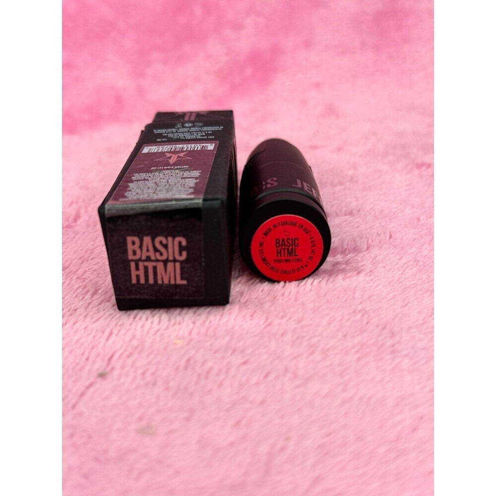 SOLD !!New! Basic HTML Jeffree Star Velvet Trap Lipstick Rare NWT NIB Peach Nude - Picture 4 of 7